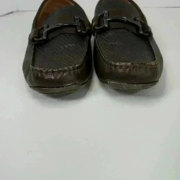 Alfani Len Driver with Bit Loafer Brown Leather Men Size 7M - Picture 3 of 7